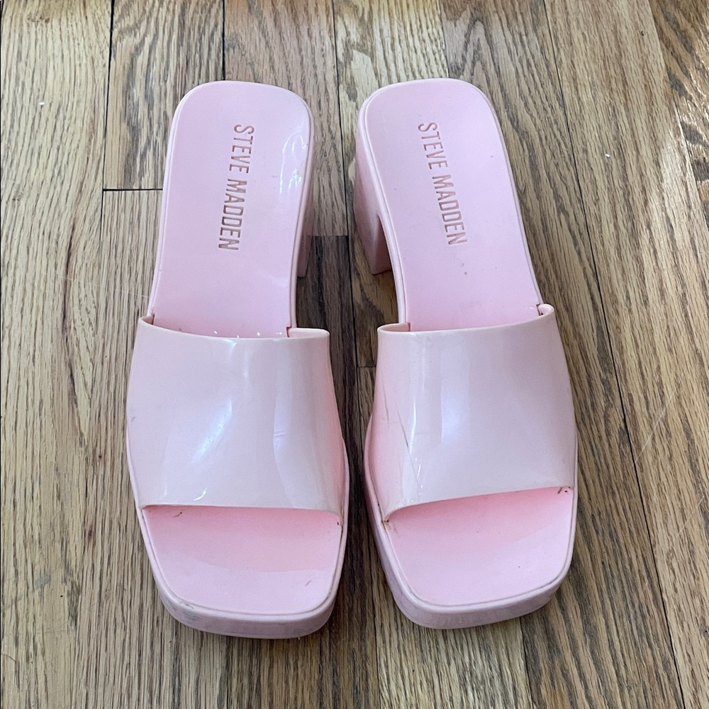 Steve Madden Blush Pink Mules